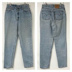 Vintage 90s Levi's 512‎ Slim Fit Tapered Leg High Rise Mom Jean Blue 30